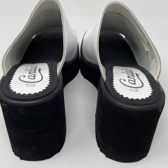 Y2K Candies White Leather Wedge SIZE 6 1/2 New in Box! - Picture 5 of 8